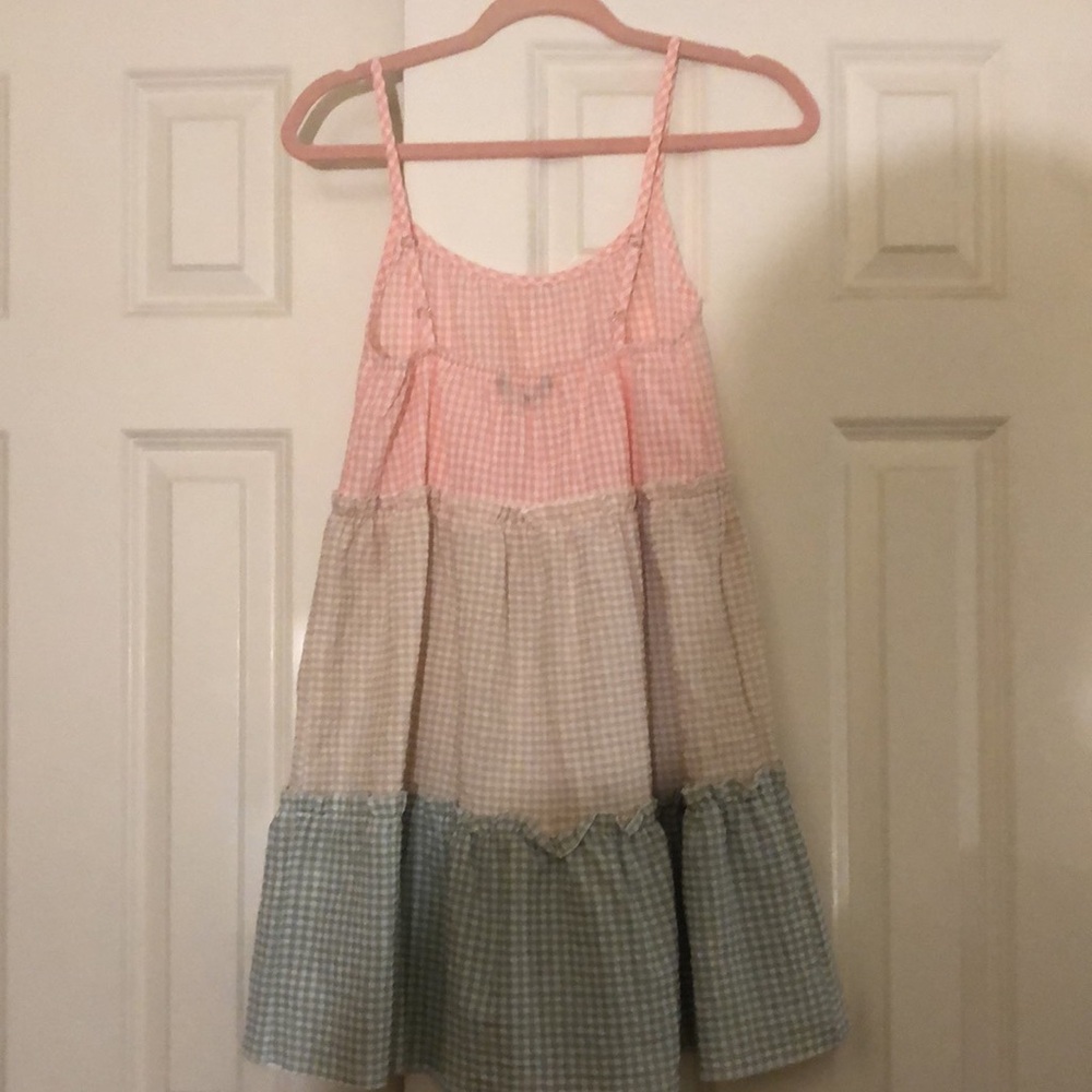 Frill Colorblock Dress - Picture 2 of 3